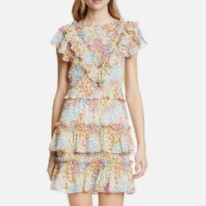 Rebecca Taylor Ava Floral Ruffle Dress, Size 14